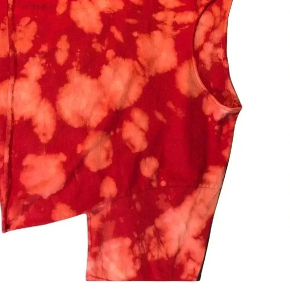 NEW Bleached Tie Dye Loose Boxy Crop Top - Picture 10 of 13